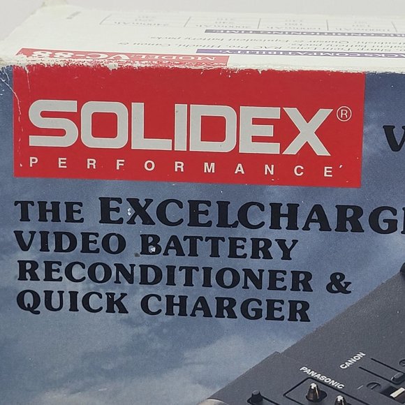 Solidex VC-88 Video Battery Reconditioner & Quick Charger VHS-c Compatible - Picture 2 of 16